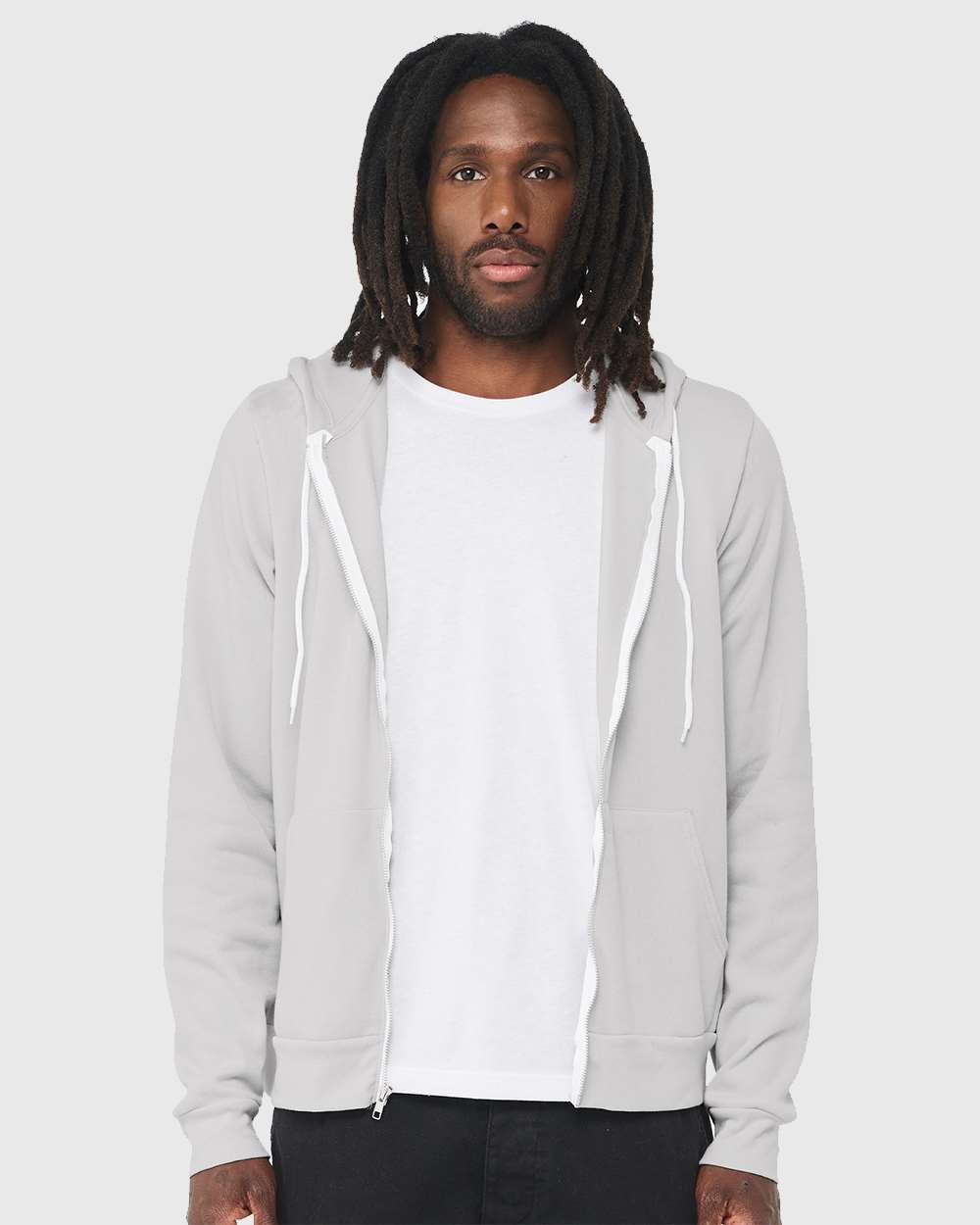 Unisex Sponge Fleece Full-Zip Hoodie Sweatshirt