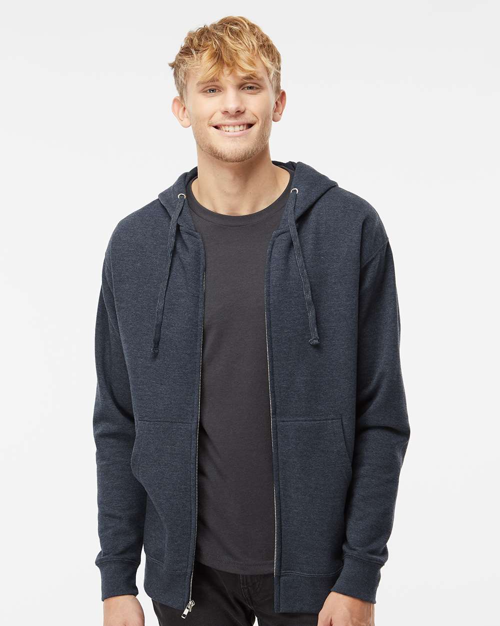 Unisex Midweight Full-Zip Hooded Sweatshirt