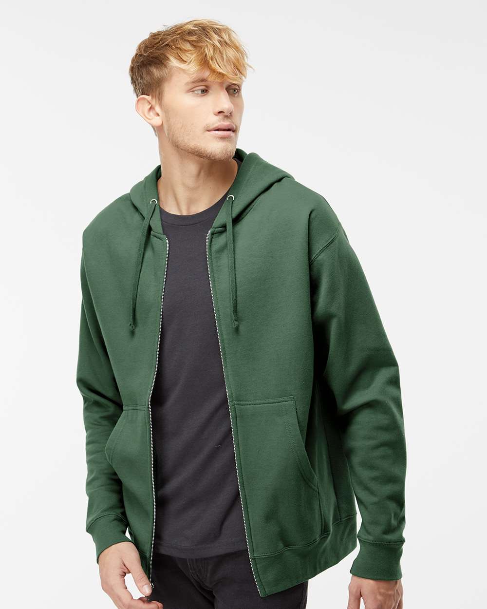 Unisex Midweight Full-Zip Hooded Sweatshirt