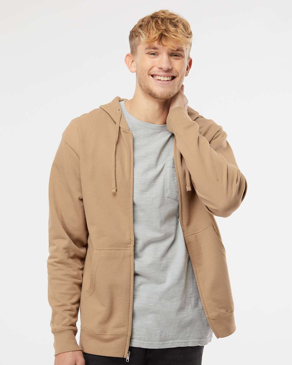 Unisex Midweight Full-Zip Hooded Sweatshirt